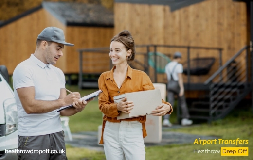 Courier service at Heathrow Airport